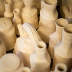 Patia Davis making a screw-top jar at Wobage Farm 2016